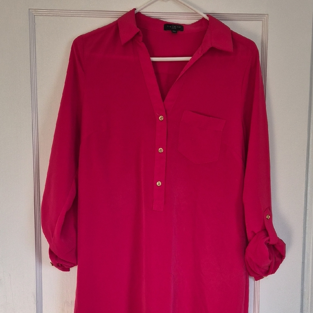 The Limited Bright Pink Blouse